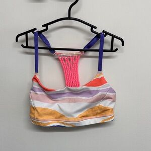 Lululemon Colorful Strappy Sports Bra - size 4